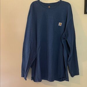 Carhartt Navy Long Sleeve Tee